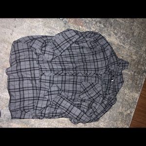 Black and grey flannel